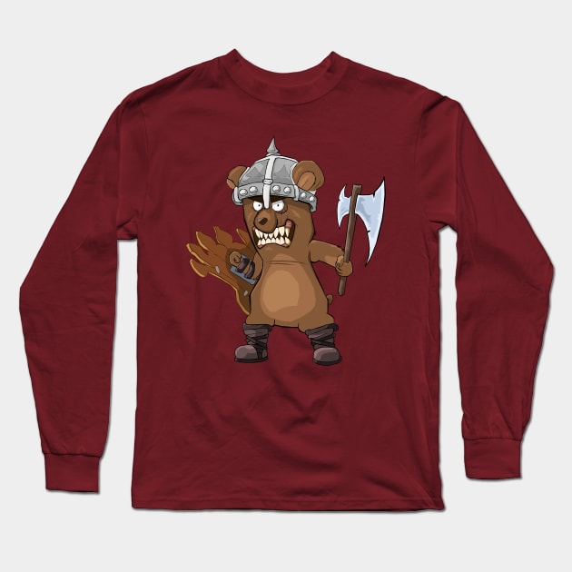 BarBEARian Long Sleeve T-Shirt by TGprophetdesigns